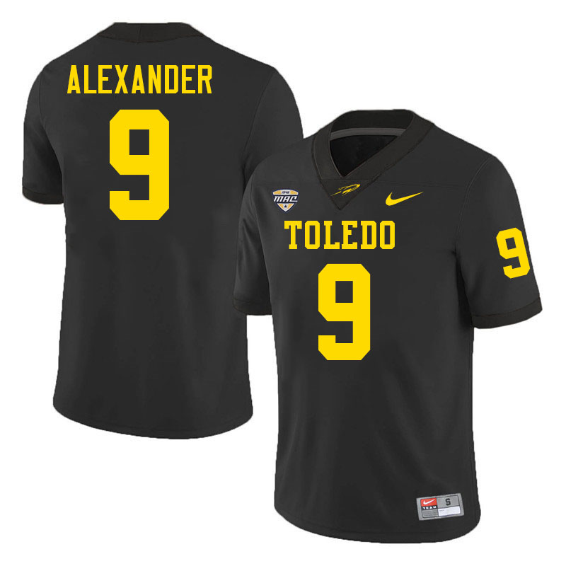 Darius Alexander Toledo Jersey,Toledo Rockets #9 Darius Alexander Jersey Youth College-Black